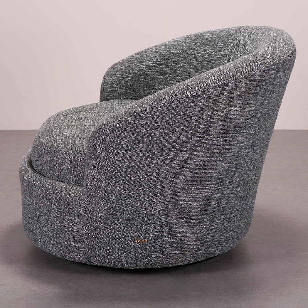 Poltrona Soul - Trama Mescla Cinza -4-
